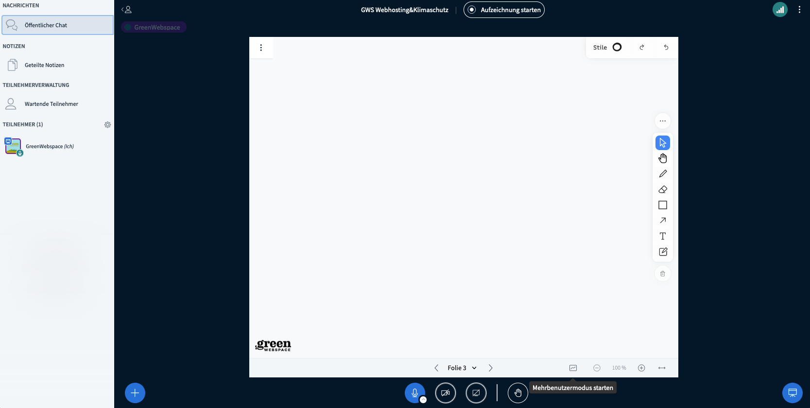 tooltip BigBlueButton Green:Comm Whiteboard aktivieren 