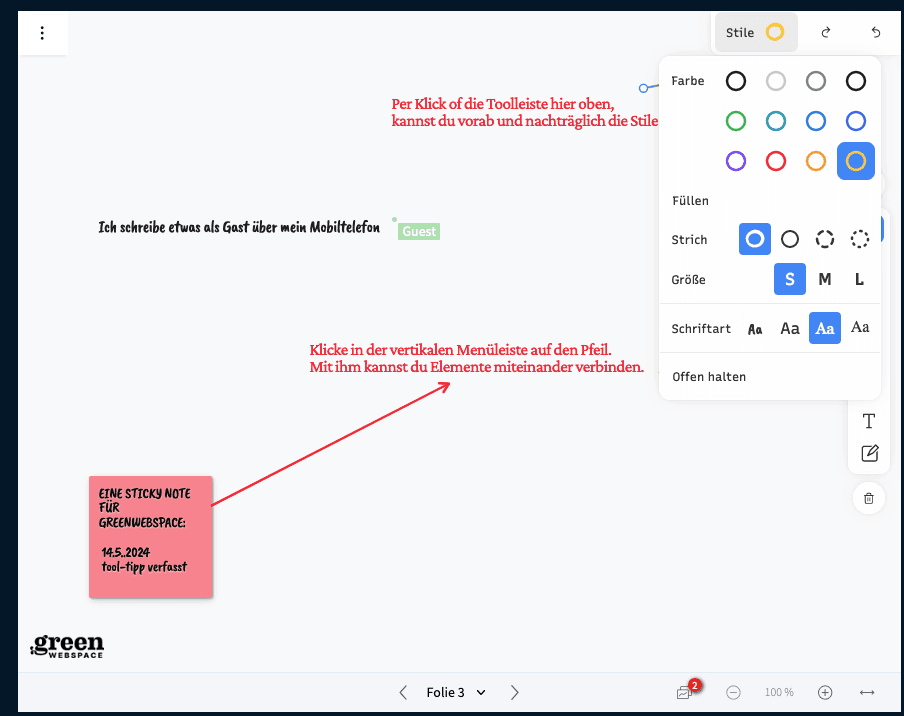 tooltipp bigbluebutton green:comm whiteboard stile